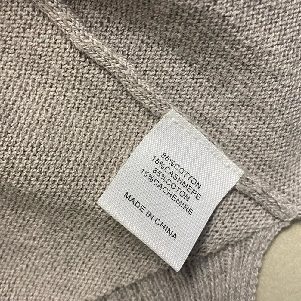 Brochu Walker Women’s Sweater Cardigan Medium Cotton Cashmere Quiet Luxury